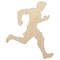 Running Man Fitness Exercise Marathon Workout Jogging Track and Field Unfinished Wood Shape Piece Cutout for DIY Craft Projects
